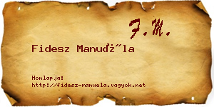 Fidesz Manuéla névjegykártya